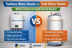 tankless water heater vs tank water heater cost and efficiency comparison