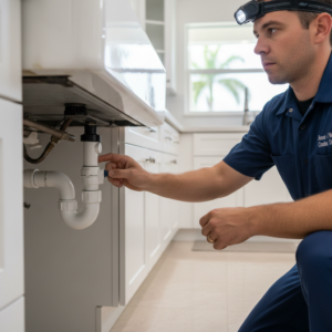 South Florida home exterior needing a polybutylene pipe inspection before purchase